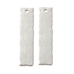 Платина Стойки обшивки латунные подвески, прямоугольный шарм, платина, 26.5x6x0.5 мм, отверстие : 1.2 мм