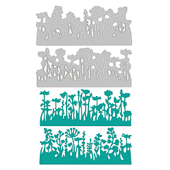 Цветок 2 шт 2 стили трафареты для штампов из углеродистой стали, для diy scrapbooking, Фотоальбом, декоративная бумага для тиснения, цвет нержавеющей стали, цветочным узором, 63x152~153x0.8 мм, 1 шт / стиль