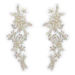 Белый Кружевной воротник с цветочной вышивкой, декольте отделка одежды пошив аппликации край, аксессуары для одежды diy, белые, 134x315x12 мм