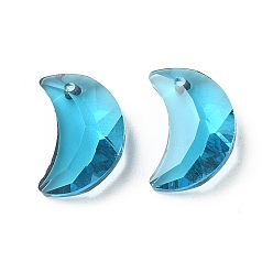 Темно-Голубой Стеклянные подвески, лунное очарование, граненые, глубокое синее небо, 20x13.5x7.5 мм, отверстие : 1.6 мм