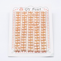 Лавандовый румянец Естественный культурный жемчуг пресноводных, класс 3, половине просверлил, рондель, окрашенные, лавандовый румянец, 5x4 мм, Отверстие: 0.8 мм, о 160 шт / доска