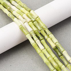 Другие Нефриты Природного нефрита нитей бисера, бамбуковая форма, 12x5 мм, отверстие : 0.8 мм, около 31 шт / нитка, 15.28 дюйм (38.8 см)