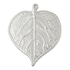 Нержавеющая Сталь Цвет 304 из нержавеющей стали большие кулоны, лист, цвет нержавеющей стали, 56x46x2 мм, отверстие : 2 мм