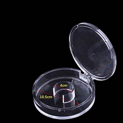 Clear Transparent Acrylic Box, for Beacelet Box, Flat Round, Clear, 11.5x3.5cm