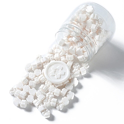 Белый Отпечаток лапы частицы сургуча, для ретро печать печать, белые, 9.5x8.5x6 мм