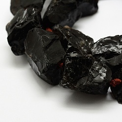 Smoky Quartz Natural Smoky Quartz Beads Strands, Nuggets, 17~30x15~25x11~20mm, Hole: 3mm, about 15~18pcs/strand, 15.75 inch(40cm)