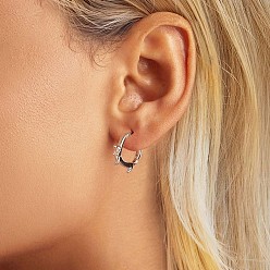 Серебро 925 серьги из серебра из серебра, собака, серебряные, 14x3 мм