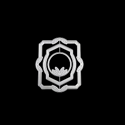 Rectangle Углеродистая сталь разрезает трафареты, для diy scrapbooking, Фотоальбом, декоративная бумага для тиснения, прямоугольные, 110x98 мм