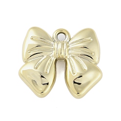 Золотой Пластмассовые подвески ccb, бантом, золотые, 26x29.5x7 мм, отверстие : 3 мм
