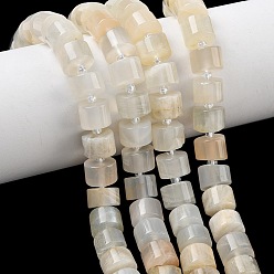 White Moonstone Натуральный белый лунный камень бисер пряди, диск, Heishi бусы, с бисером, 9~12.5x6~8.5 мм, отверстие : 1 мм, около 36~48 шт / нитка, 15.16''~15.94'' (38.5~40.5 см)