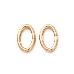 Real 14K Gold Filled 1/20 14K Gold Filled Open Jump Rings, Saw Cut Oval, Yellow Gold Filled, Real 14K Gold Filled, 5.3x3.5x0.7mm, Inner Diameter: 4x2mm