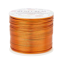 Оранжево-Красный Круглая алюминиевая проволока, оранжево-красный, 15 датчик, 1.5 мм, около 223.09 футов (68 м) / рулон