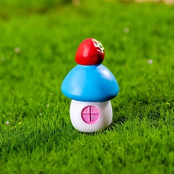 Клубника Миниатюрные украшения из смолы на тему грибов, аксессуары для домашнего кукольного домика с микро-ландшафтом, клубника, 18x28 мм