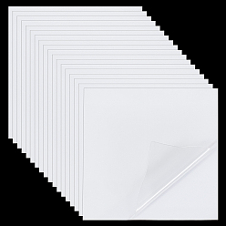 Прозрачный 35 Листы квадратной ТПУ ленты для ремонта палаток, прозрачные заплатки для ремонта проколов лента, прозрачные, 90x89x0.4 мм