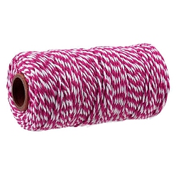 Kamel Zweifarbige Baumwollfäden, Makramee-Schnur, dekorative Schnurfäden, für DIY, Geschenkverpackung und Schmuckherstellung, Kamel, 2 mm, ca. 109.36 Yards (100 m)/Rolle