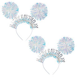 Белый Пластиковые ленты для волос, резинки для волос для женщин девочек, белые, 260x270x10 мм, внутренний диаметр: 120x105 мм