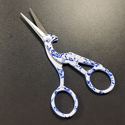 Нержавеющая Сталь Цвет Ножницы из нержавеющей стали, не тускнеющие, ножницы для вышивания, швейные ножницы, крановая форма, цвет нержавеющей стали, упаковка: 150x75 мм