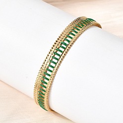 Золотой 304 эмалированные браслеты-манжеты из нержавеющей стали, широкие браслеты для женщин, золотые, внутренний диаметр: 1.93x2.32 дюйм (4.9x5.9 см)