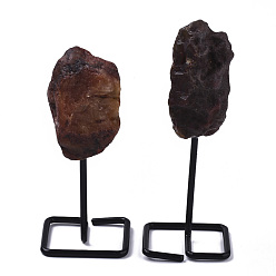 Красный Агат Натуральный красный агат / украшения для выставки товаров сердолик, грубый необработанный камень, с напылением железа, самородки, 111~158 мм