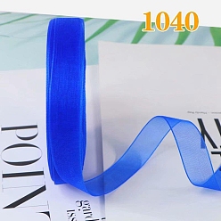 Королевский синий Ленты из полиэстера с рюшами, для банта, орнамент одежды, королевский синий, 5/8 дюйм (15 мм), около 40.46 ярдов (37 м) / рулон