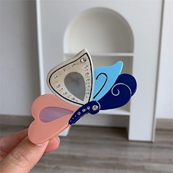 Темно-Голубой Зажимы для когтей из ацетата целлюлозы (смолы), бабочка, аксессуары для волос для женщин и девочек, глубокое синее небо, 87x45 мм