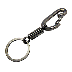Gunmetal Iron Lobster Clasp Keychain, Gunmetal, 35x112x11mm