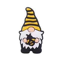 Золотистый Силиконовые фокусные шарики, рождественский гном, золотые, 35x20 мм