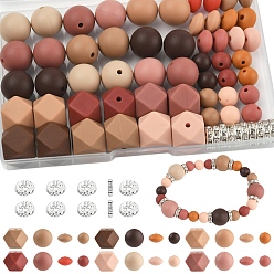 (52) Непрозрачная лаванда 162 шт силиконовые бусины, 10 шт. бусины-разделители из хрусталя класса А из железа для изготовления брелоков и бижутерии своими руками, разнообразные, разноцветные, 9~15 мм, отверстие : 2~3 мм