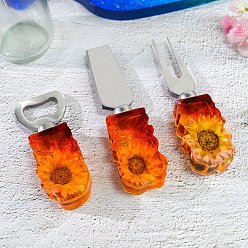 Белый Силиконовые формы с многоугольной ручкой своими руками, формы для литья смолы, для уф-смолы, изготовление мини столовых приборов из эпоксидной смолы, белые, 82x144x18 мм, отверстие : 5.5~6 мм, внутренний диаметр: 55.5~57x30~32.5 мм