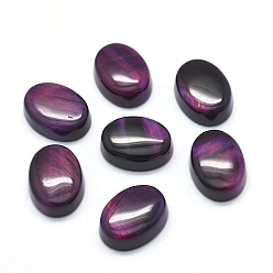 Тигровый глаз Природных тигровый глаз кабошонов, окрашенная и подогревом, овальные, 16x12x5.5 мм