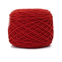 (123L) Белый крем непрозрачный блеск Шерстяная пряжа, для одежды шарфы свитера шали шапки, огнеупорный кирпич, 5 мм