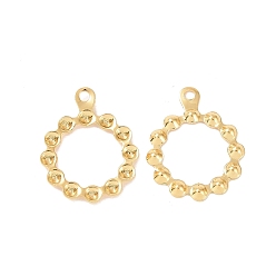 Золотой Ионное покрытие (ip) 304 подвеска из нержавеющей стали со стразами, круглые подвески в виде колец, золотые, пригодный для стразов 1 мм, 15x12x1 мм, отверстие : 1.2 мм