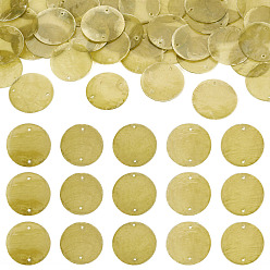 Светло-зеленый Коричневый 50 шт. подвески-коннекторы из ракушек Capiz, окрашенные распылением, натурального цвета, ссылки на диски, желтые, 29~30x0.5~1.5 мм, отверстие : 0.8~1.6 мм