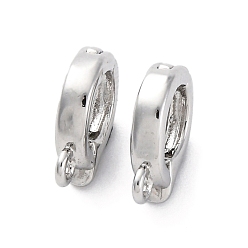 Платина Латунь раз по сравнению с застежками, без кадмия, без никеля и без свинца, овальные, платина, 9.5x7x2.5 мм, отверстие : 1.2 мм