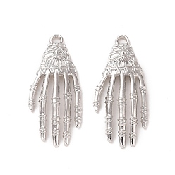 Платина Панданты из сплава для покрытия стойки, ручные прелести, платина, 42x19x3.5 мм, отверстие : 2.5 мм