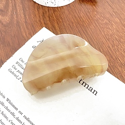 Лайм Акриловые заколки для волос на когтях, для женщин девушек, полукруглый, желто-зеленые, 80 мм