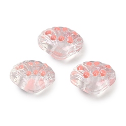 Pink Бусы лэмпворк ручной работы, формы раковины, розовые, 16~16.5x12~13x9~10 мм, отверстие : 1.2 мм, около 25 шт / нитка, 16.14'' (41 см)