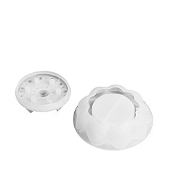 Цветок Силиконовые формы для подсвечников своими руками, формы для литья смолы, для уф-смолы, белые, пищевой, цветок, 90x73 мм