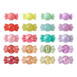 (52) Непрозрачная лаванда Непрозрачные однотонные и имитация желе, прозрачные акриловые бусины, конфеты, разноцветные, 8x14.5x8 мм, отверстие : 2 мм, 600 шт / комплект