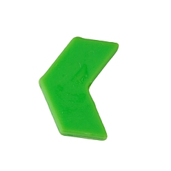 Зеленый лайм Бусины из пищевого силикона со стрелками, зеленый лайм, 20x10 мм