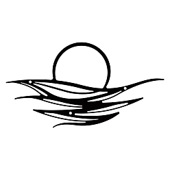 Солнце Железные настенные художественные украшения, для парадного крыльца, гостинная, кухня, матовый стиль, солнце, 153x285x1 мм