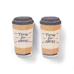 Drink Печатные деревянные бусины, навахо белый, пить, 19x10.5x6 мм, отверстие : 2 мм