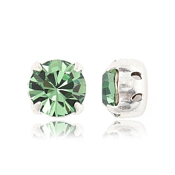 50010 Erinite Preciosa® maxima crystal в пришивной чашке, чешский хрусталь, с настройками латуни, 719 37 081 шатон (круглый), серебряные, 50010 эринит, ss 39 (8.15~8.4 мм)