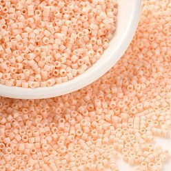 Фора Цилиндрический бисер, матового цвета, единый размер, оранжевые, 2x1.3~1.5 мм, отверстие : 0.8~1 мм, около 40000 шт / упаковка, 450 г / мешок
