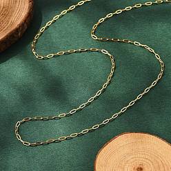 Настоящее золото 18K Ионное покрытие (ip) 304 ожерелья из нержавеющей стали с цепочками, с карабин-лобстерами , реальный 18 k позолоченный, 19.69 дюйм (50 см), 1.8x0.4 мм, ссылка: 3.5x1.7x0.4 mm