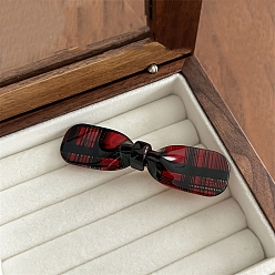 (123L) Белый крем непрозрачный блеск Заколки для волос из ацетата целлюлозы и железа из кожи аллигатора, аксессуары для волос для женщин и девочек, бантом, огнеупорный кирпич, 21x77.5x15.5~16 мм