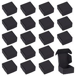 Black 150Pcs Cardboard Packing Boxes, Square, Black, 4x3.8x2cm