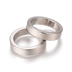 Нержавеющая Сталь Цвет Устойчивы к потускнению 201 бусины из нержавеющей стали, бусины с большим отверстием, колонка, цвет нержавеющей стали, 18x4 мм, отверстие : 14 мм