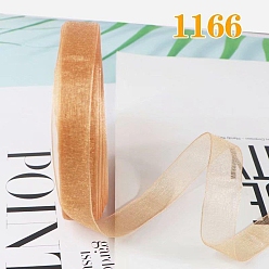 Верблюжий Ленты из полиэстера с рюшами, для банта, орнамент одежды, верблюжие, 5/8 дюйм (15 мм), около 40.46 ярдов (37 м) / рулон