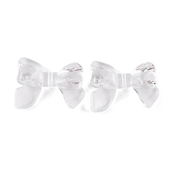 Прозрачный Прозрачные акриловые бусины, бантом, прозрачные, 24x31.5x7.5 мм, отверстие : 2 мм, Около 240 шт / 500 г